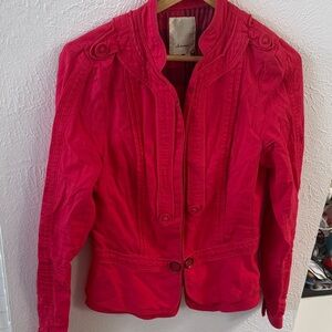 Elevenses Vibrant Red Utility Jacket